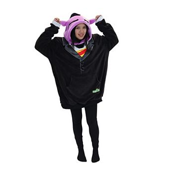 Sesame Street Count Von Count Adult Snugible 2-in-1 Blanket Hoodie & Pillow