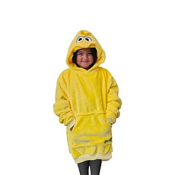 Sesame Street Big Bird Kids Snugible 2-in-1 Blanket Hoodie & Pillow