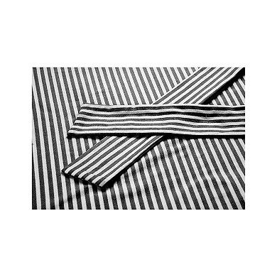 Womens Casual Striped Short Sleeve Midi Dress