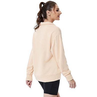 Women's Half Zip Quilted Sweatshirts Long Sleeve Pullover Tops Casual Fashion Fall Tops