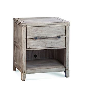 Aurora 1-Drawer Night Stand - Whitewash