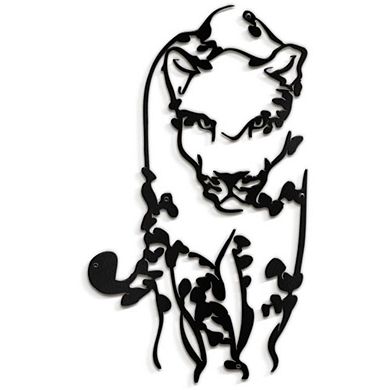 Leopard Sculpture Metal Wall Art