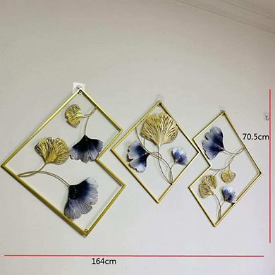 Metal Ginkgo Hanging Wall Art