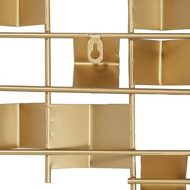 Folded Stripes Metal Geometric Wall Art