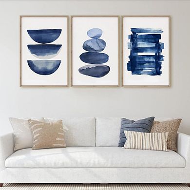 Blue Abstract Canvas Wall Art
