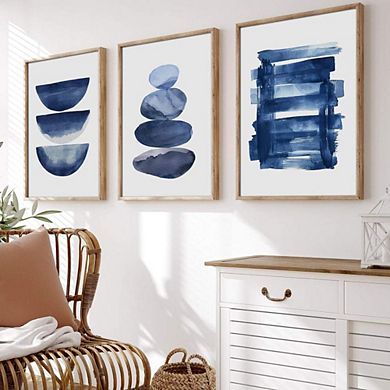 Blue Abstract Canvas Wall Art