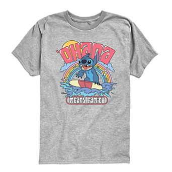 Boys 8-20 Disney's Lilo & Stitch Ohana Means Family Surfing Graphic Tee