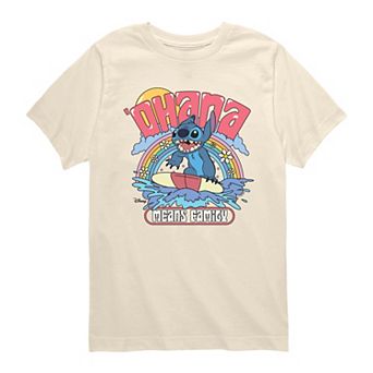 Boys 8-20 Disney's Lilo & Stitch Ohana Means Family Surfing Graphic Tee