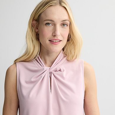 Women's Nine West Neck Twist Detail Top