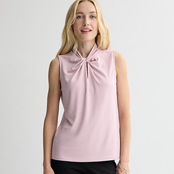 Women's Nine West Neck Twist Detail Top