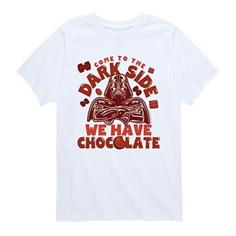Boys 8-20 Star Wars Come To The Dark Side We Have Chocolate Graphic Tee