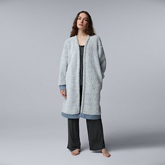 Women's Simply Vera Vera Wang Cozy Sherpa Long Cardigan