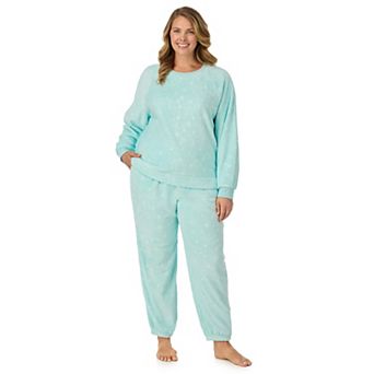 Plus Size Cuddl Duds® 2 pc Raglan Pajama Top & Pajama Joggers Set