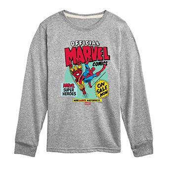 Boys 8-20 Marvel Comic Vintage Graphic Long Sleeve Graphic Tee