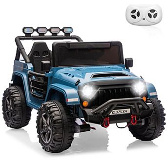 24V 2-Seater Kids Ride On Jeep, 4WD, Dual Motors Battery Powered Electric Vehicles, Remote Control