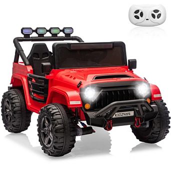 24V 2-Seater Kids Ride On Jeep, 4WD, Dual Motors Battery Powered Electric Vehicles, Remote Control