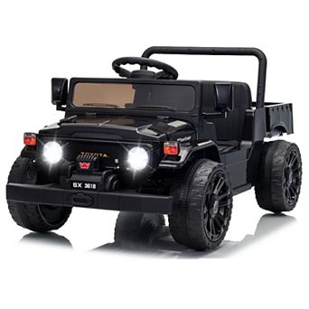 12V Licensed Toyota Ride-On Pickup Truck for Kids, Electric Vehicles w/Remote, Suspension, Truck Bed