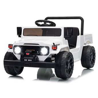 12V Licensed Toyota Ride-On Pickup Truck for Kids, Electric Vehicles w/Remote, Suspension, Truck Bed