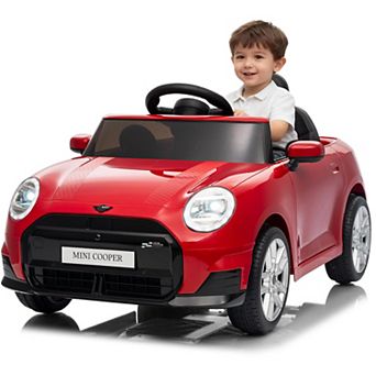 12V Licensed BMW MINI Ride On Car for Kids with 4.0 G Remote Control, LED Lights & Music, 3 Speeds