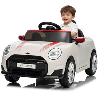 12V Licensed BMW MINI Ride On Car for Kids with 4.0 G Remote Control, LED Lights & Music, 3 Speeds