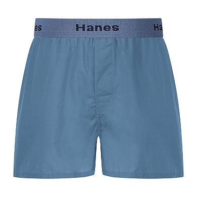 Boys 6-18 Hanes® 4-Pack Ultimate® Cotton-Blend Woven Boxer Underwear