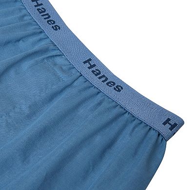 Boys 6-18 Hanes® 4-Pack Ultimate® Cotton-Blend Woven Boxer Underwear