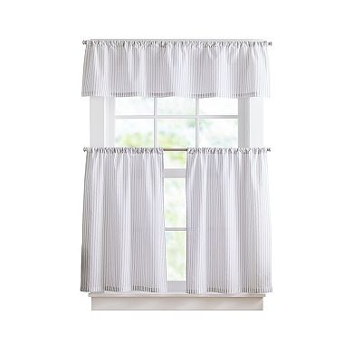 Curtainworks James 3-pc. Valance & Tier Set