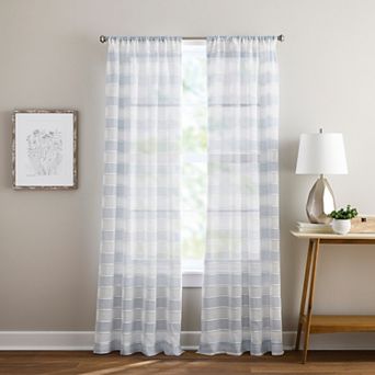 Curtainworks Harbor 2 pk Light-Filtering Window Curtain Panels
