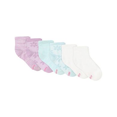 Girls 4-16 Hanes® Ultimate 6-Pair Pure Comfort Ankle Socks