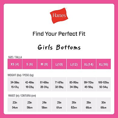 Girls 6-14 Hanes® 10-Pack Ultimate® Cotton Stretch Briefs