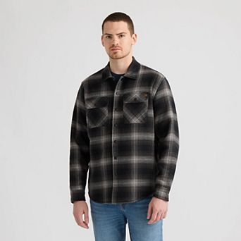 Men's Matix Flannel Sherpa Shacket