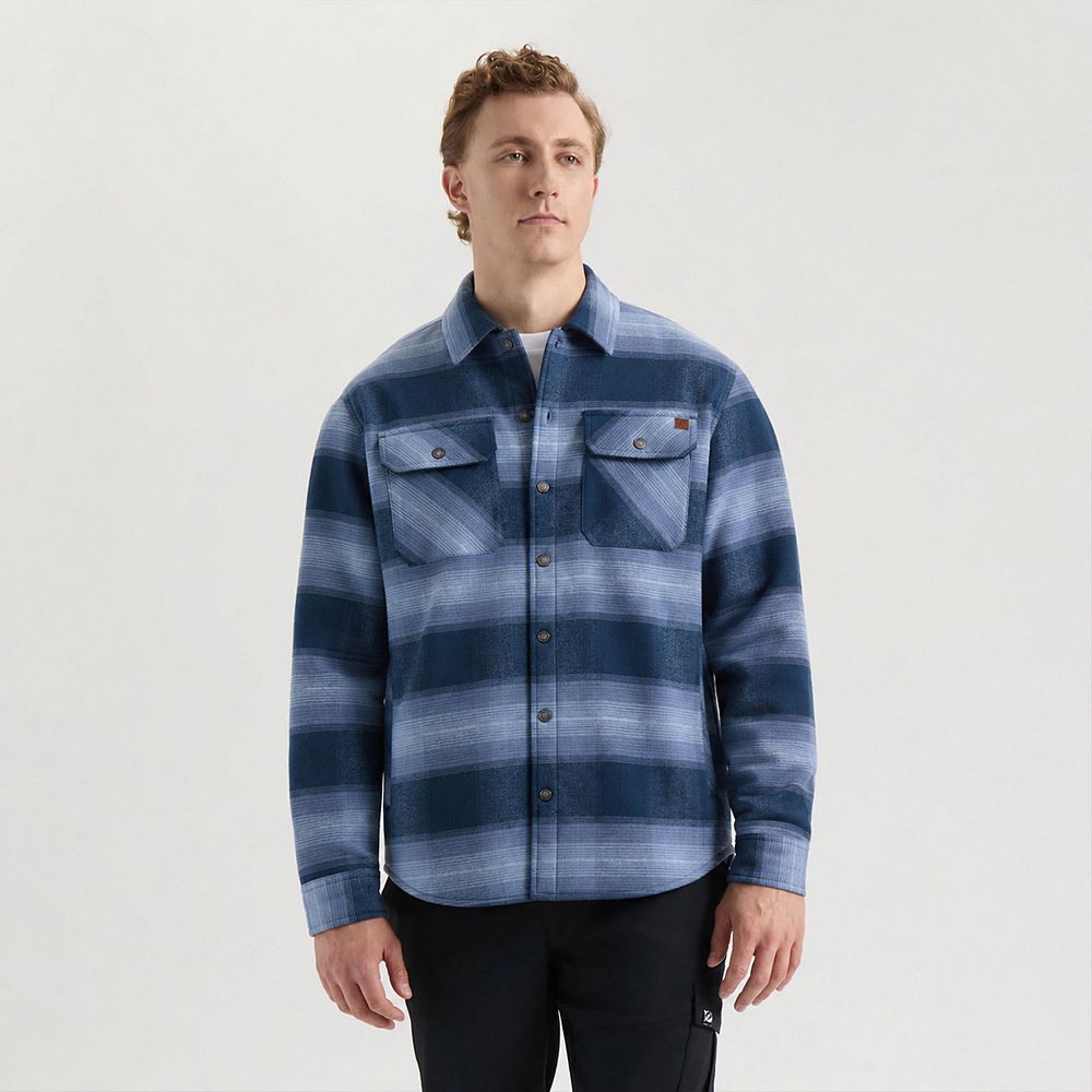 Men's Matix Flannel Sherpa Shacket