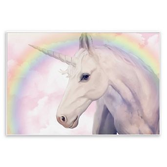 Stupell Home Decor Detailed Unicorn Horse Horn Wall Art