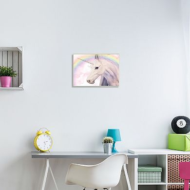 Stupell Home Decor Detailed Unicorn Horse Horn Wall Art