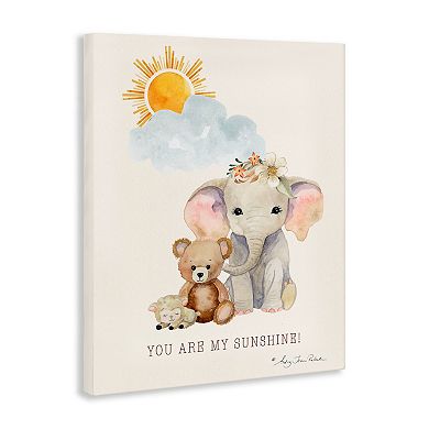Stupell Home Decor My Sunshine Elephant & Teddy Wall Art