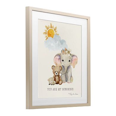 Stupell Home Decor My Sunshine Elephant & Teddy Wall Art