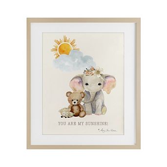 Stupell Home Decor My Sunshine Elephant & Teddy Wall Art