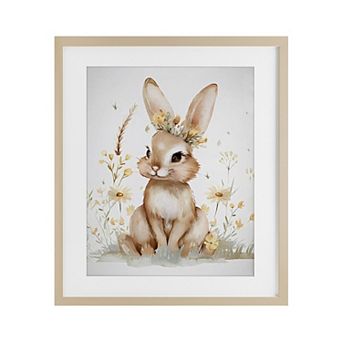 Stupell Home Decor Whimsical Baby Rabbit Wall Art