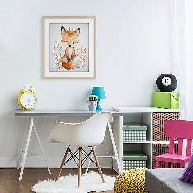 Stupell Home Decor Crowned Baby Fox Wall Art
