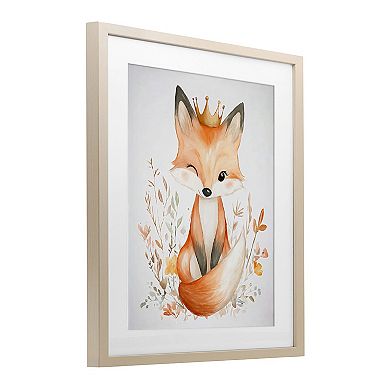 Stupell Home Decor Crowned Baby Fox Wall Art