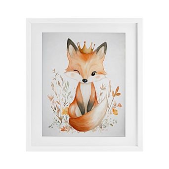 Stupell Home Decor Crowned Baby Fox Wall Art