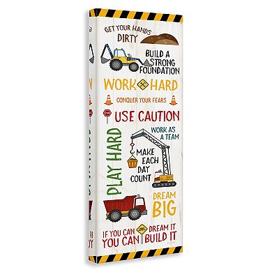 Stupell Home Decor Kids' Construction Zone Vehicles Wall Art