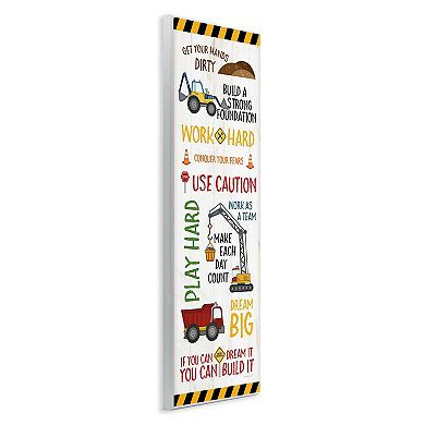 Stupell Home Decor Kids' Construction Zone Vehicles Wall Art