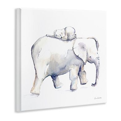 Stupell Home Decor Children's Baby Elephant Wall Art