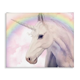 Stupell Home Decor Detailed Unicorn Horse Horn Wall Art
