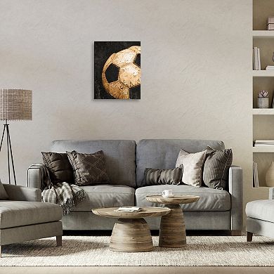 Stupell Home Decor Vintage Soccer Ball Closeup Wall Art