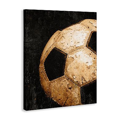 Stupell Home Decor Vintage Soccer Ball Closeup Wall Art