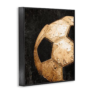 Stupell Home Decor Vintage Soccer Ball Closeup Wall Art