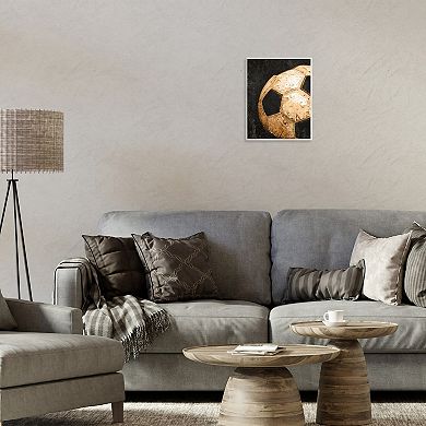Stupell Home Decor Vintage Soccer Ball Closeup Wall Art