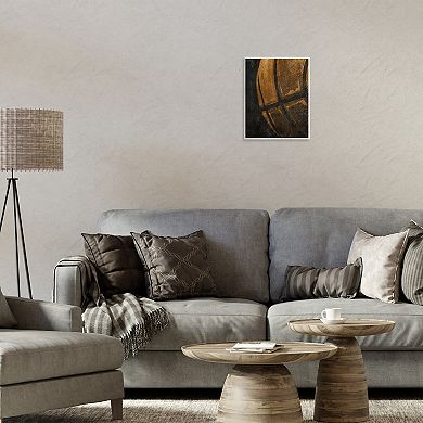 Stupell Home Decor Vintage Basketball Close Up Wall Art